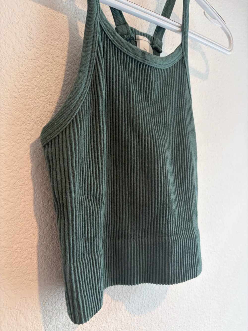 Altar'd State Ribbed Racerback Tank in Deep Green - Picture 2 of 9